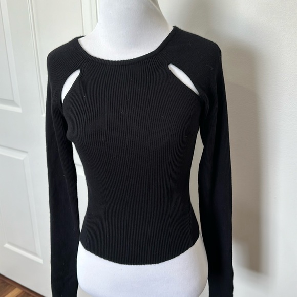 Endless Rose Ribbed Long Sleeve Top Extra Small - Picture 1 of 3